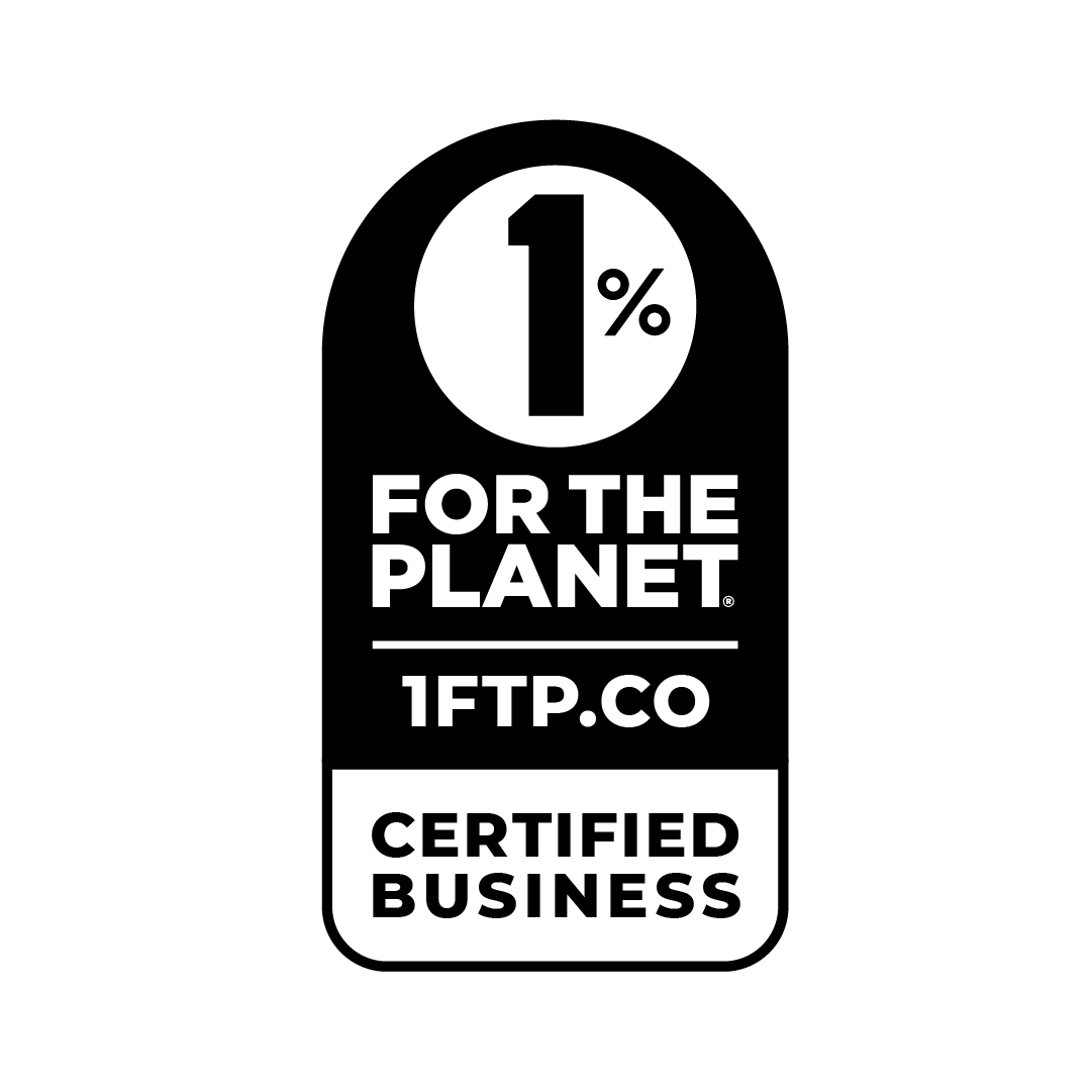 Logo 1% pour la planète — entreprise certifiée 1 année